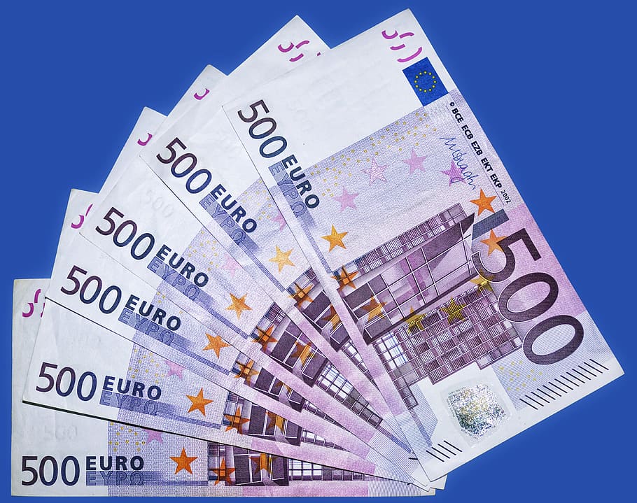 euro, bank note, 500 euro, currency, paper money, euro banknote