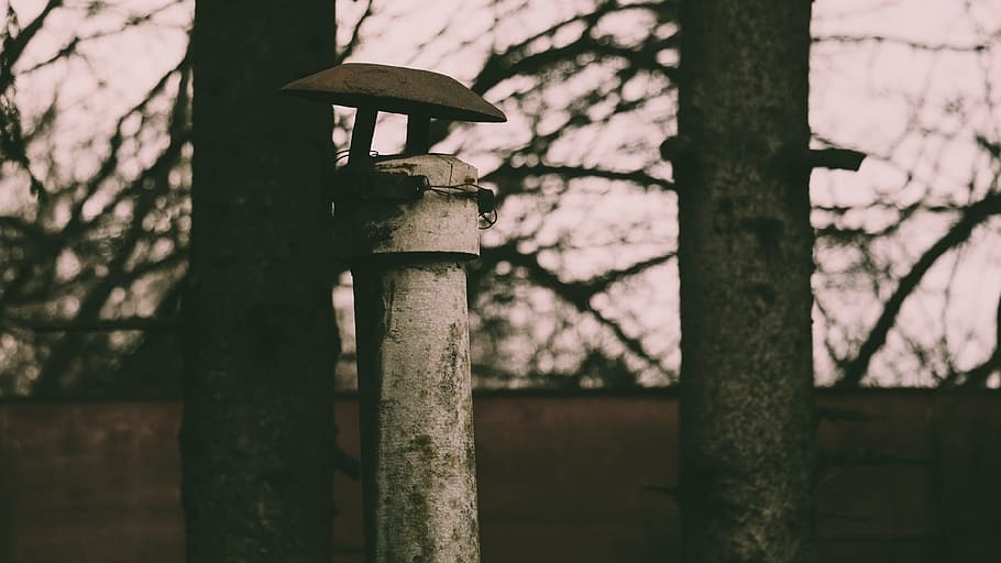Selective Photography of White Metal Pole, blur, cemetery, eerie HD wallpaper