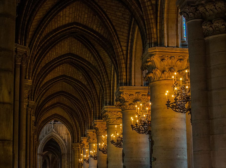 art, landmark, lights, building, arch, architecture, candlesticks HD wallpaper