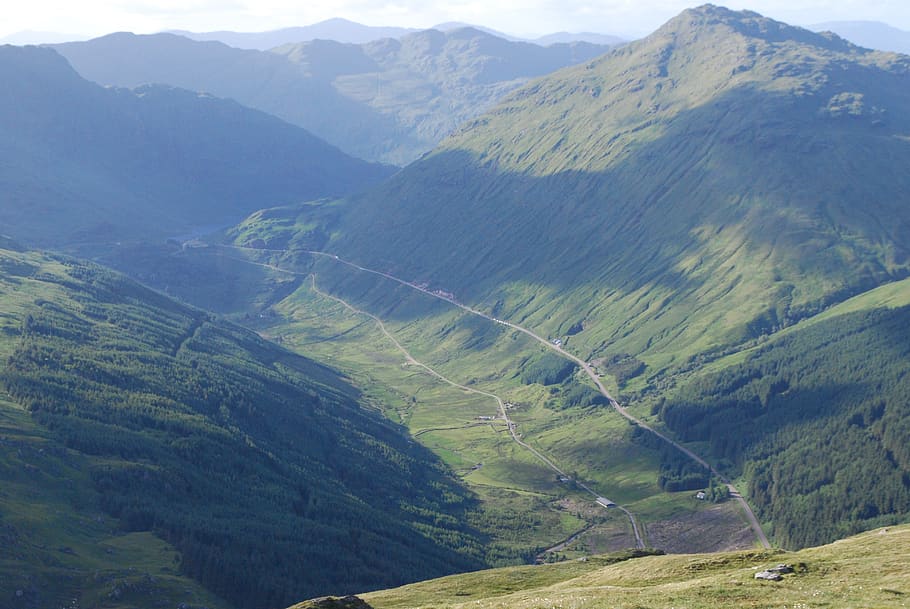 arrochar, scotland, the brack, rest be thankful, mountain, scenics - nature