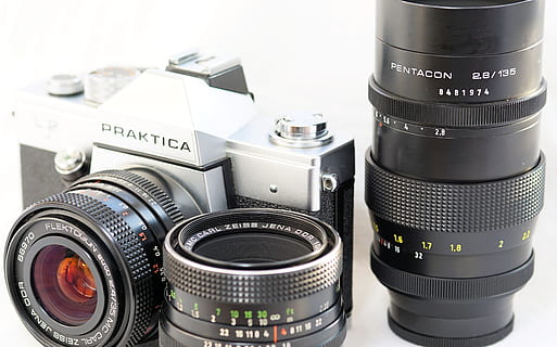 Digital Camera, Photograph, Old, nostalgia, zoom lens, vintage HD wallpaper