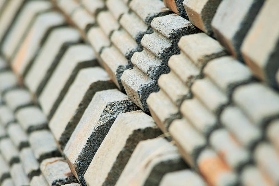 wall, stone, grey, rows, repetition, old, texture, cement, architecture HD wallpaper