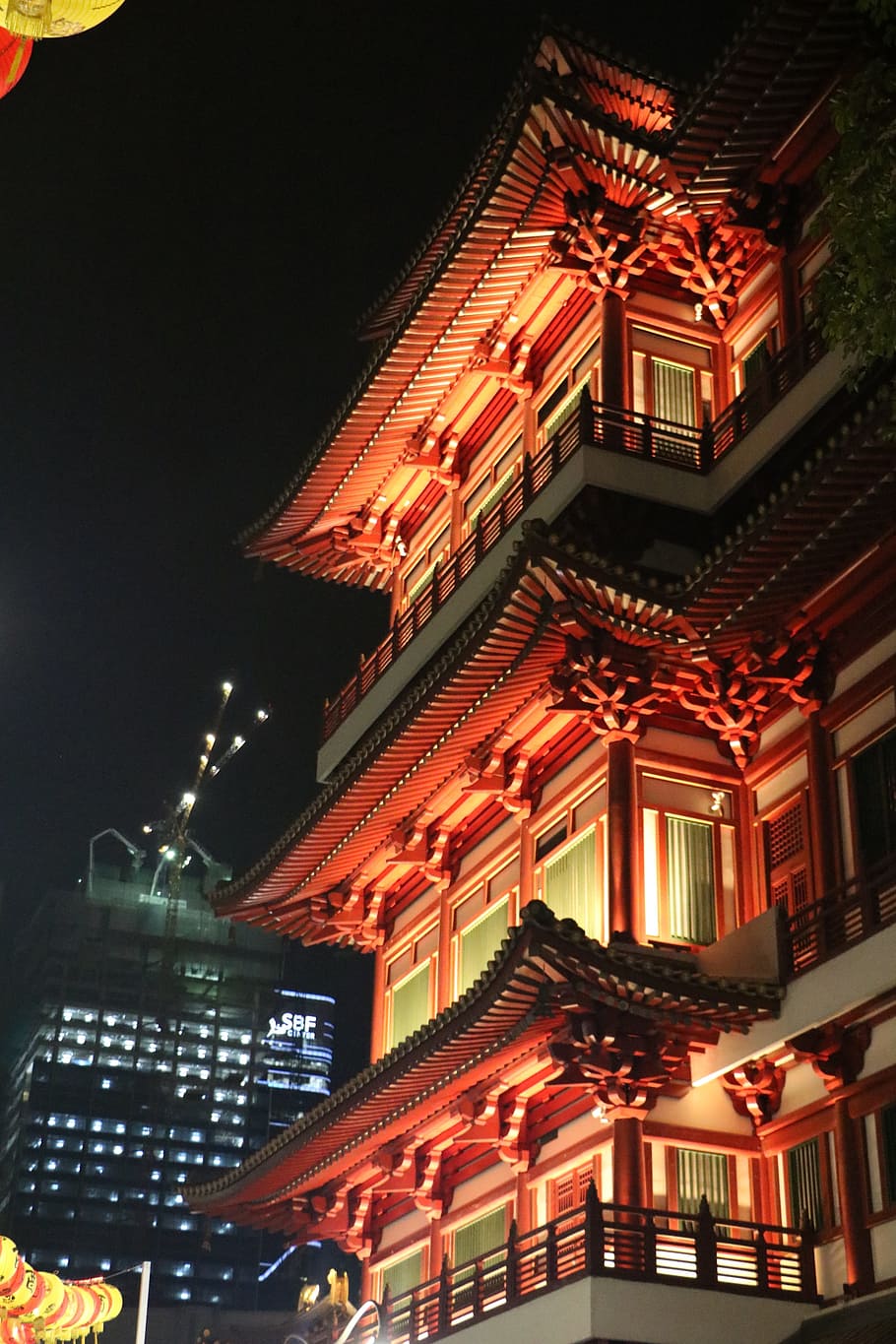 temple, red, b, architecture, landmark, culture, tourism, religion HD wallpaper