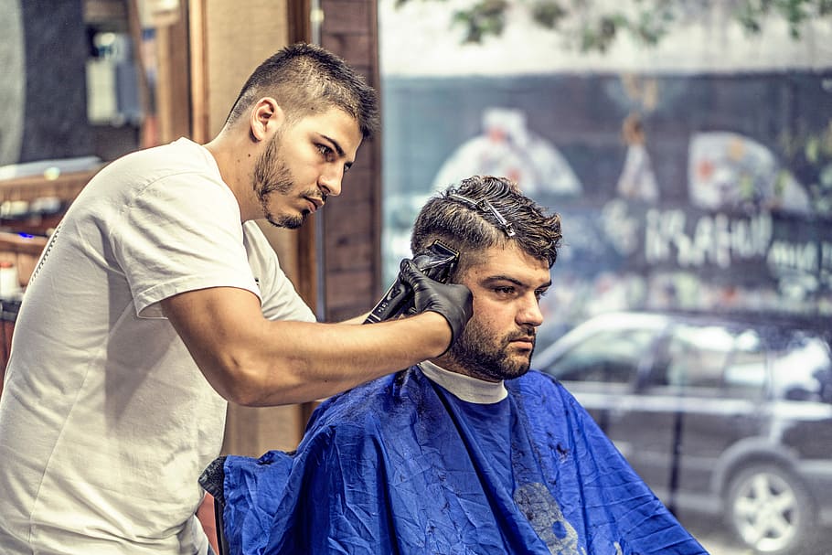 HD wallpaper: Barber giving a haircut, photo, guys, people, public domain,  men | Wallpaper Flare