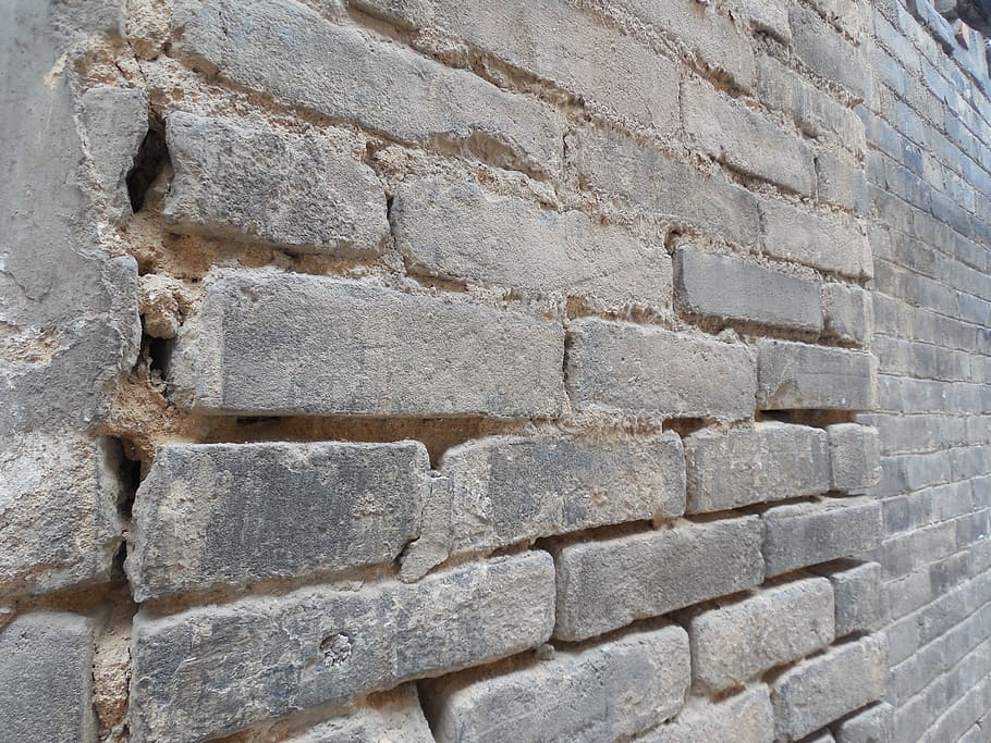 bricks, wall, village, grey, old, countryside, full frame, backgrounds HD wallpaper