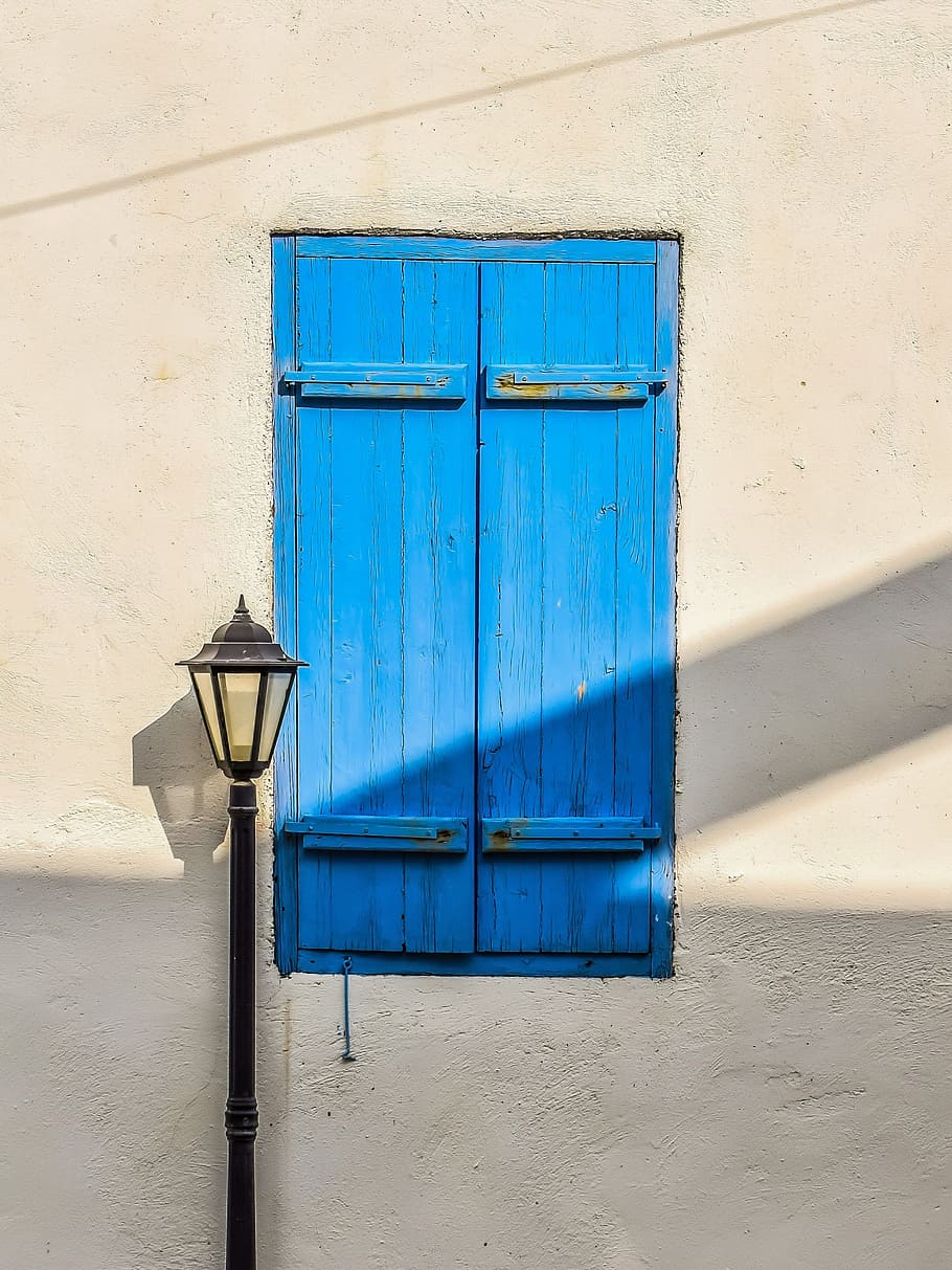 window, blue, wooden, architecture, traditional, house, wall HD wallpaper