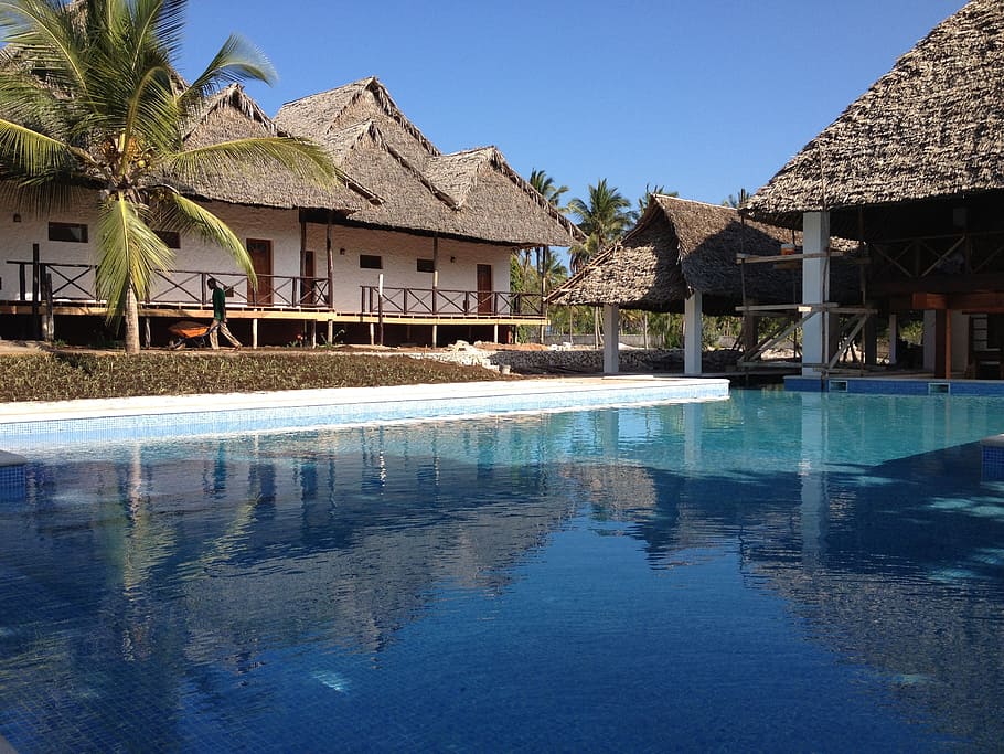 pool, water, holiday, built structure, architecture, building exterior HD wallpaper