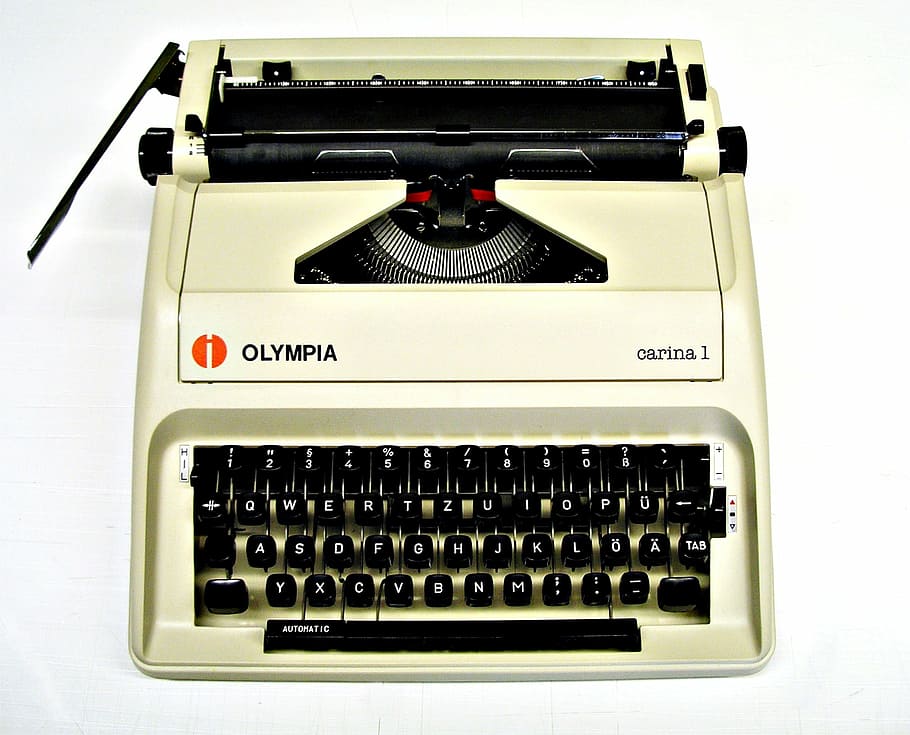 typewriter, office, leave, old, antique, olympic jon 1, old-fashioned HD wallpaper