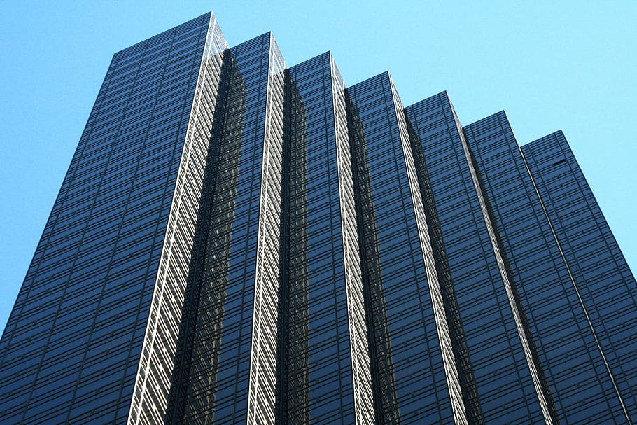 architecture, building, infrastructure, tower, skyscraper, blue HD wallpaper