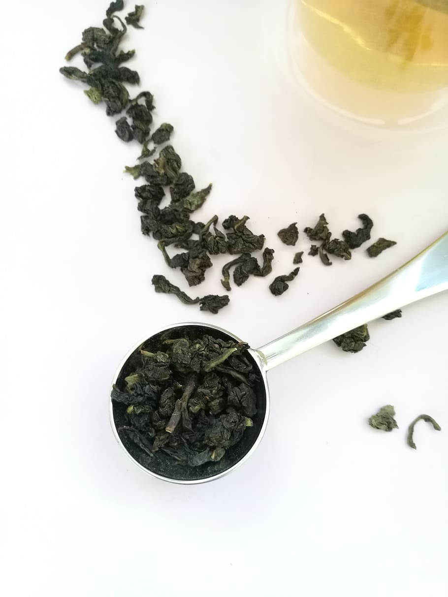 tea, oolong, glass, spoon, eating utensil, kitchen utensil HD wallpaper
