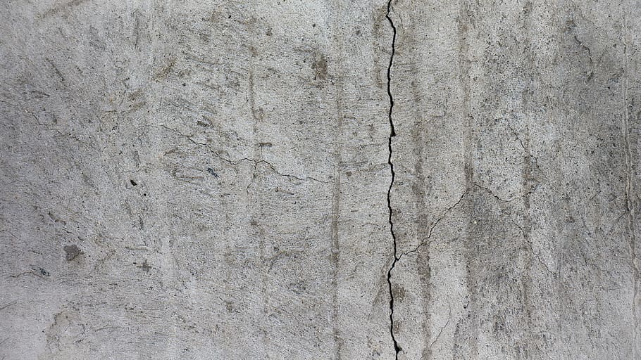 gray surface, background, texture, design, layer, wall, crack, HD wallpaper