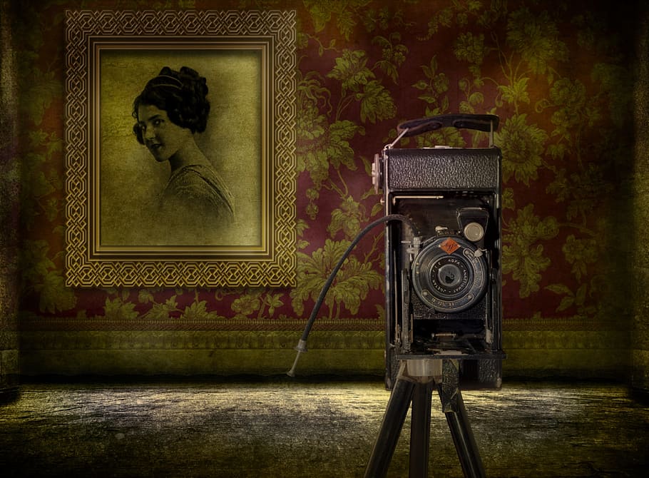 camera, photo, old, retro, antique, art, photography themes HD wallpaper