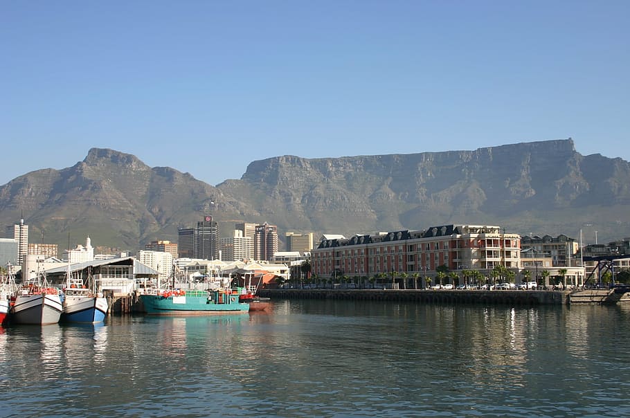 beach, cape town, mesas, harbor, sea, nautical Vessel, water HD wallpaper