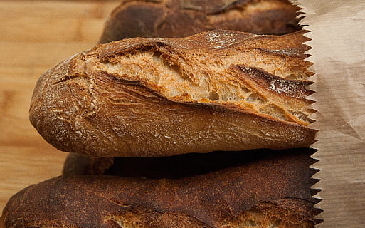 pack of baguette bread, boulanger, stick, bakery, food and drink HD wallpaper
