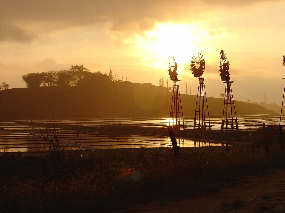 camp, cable, beach, sky, sunset, cloud - sky, water, scenics - nature HD wallpaper