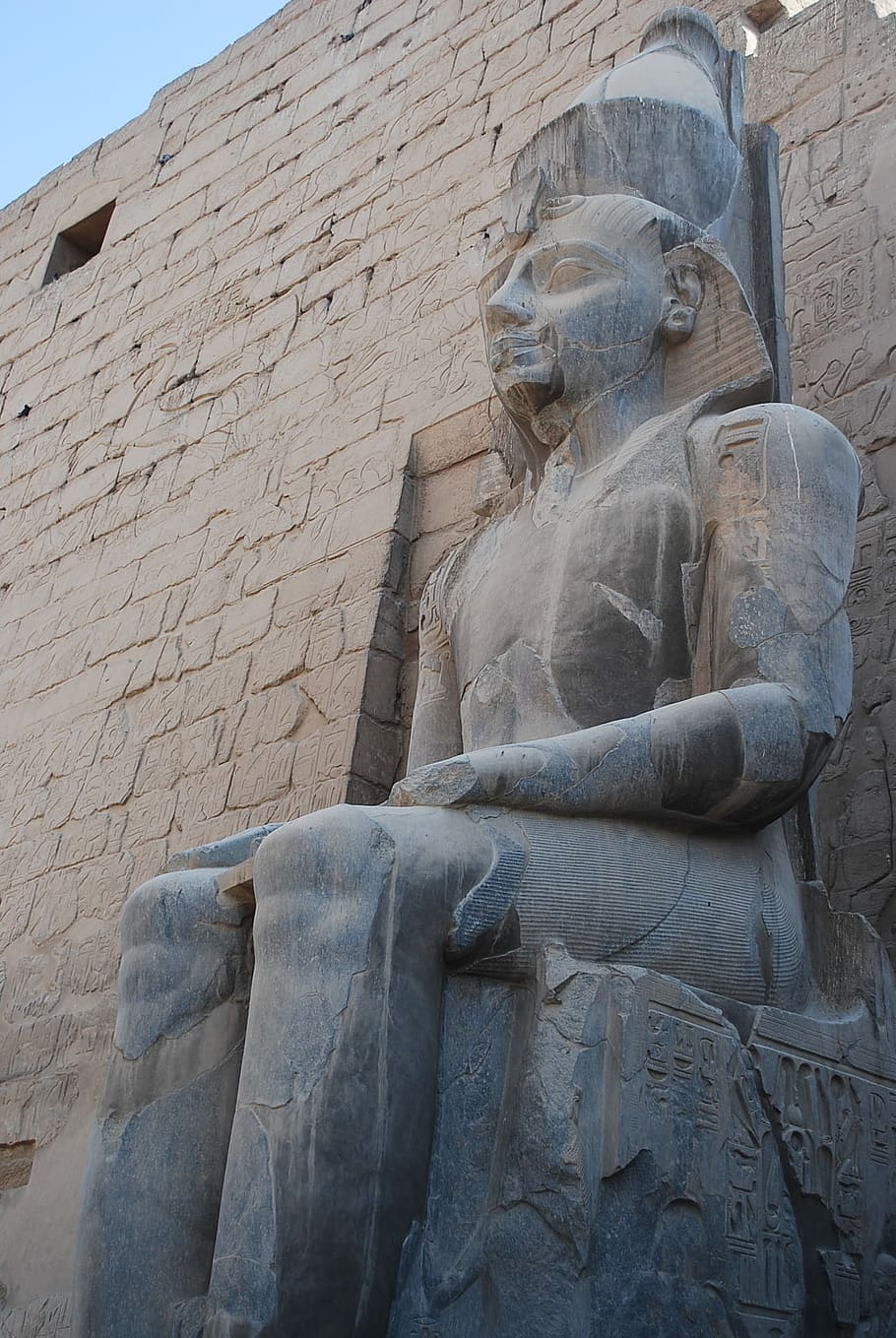 Egypt, Statue, Temple, sculpture, travel destinations, history HD wallpaper