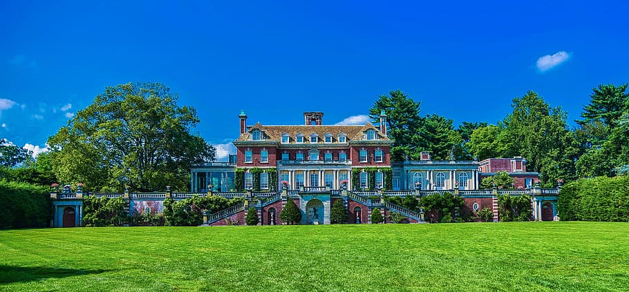 summer, tree, nature, grass, outdoors, architecture, built structure HD wallpaper