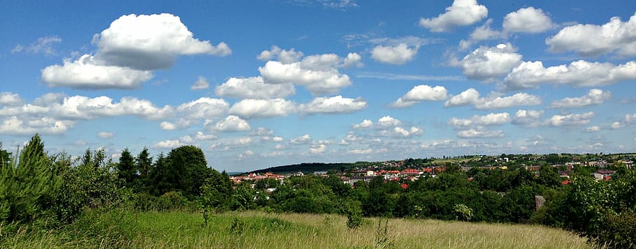 clouds, sky, landscape, glomerulus, nature, white, summer, europe HD wallpaper