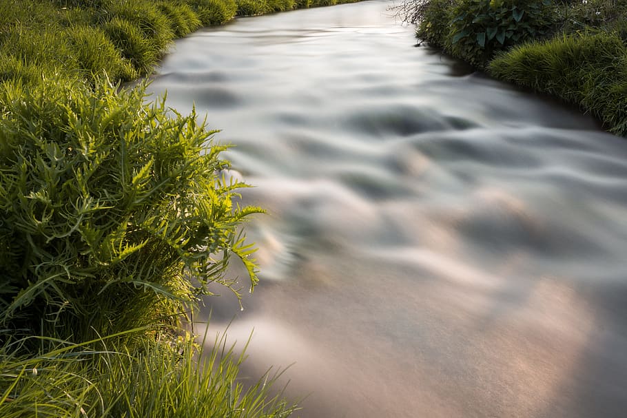 Water, Flow, Stone, Nature, water feature, bach, river, waters HD wallpaper