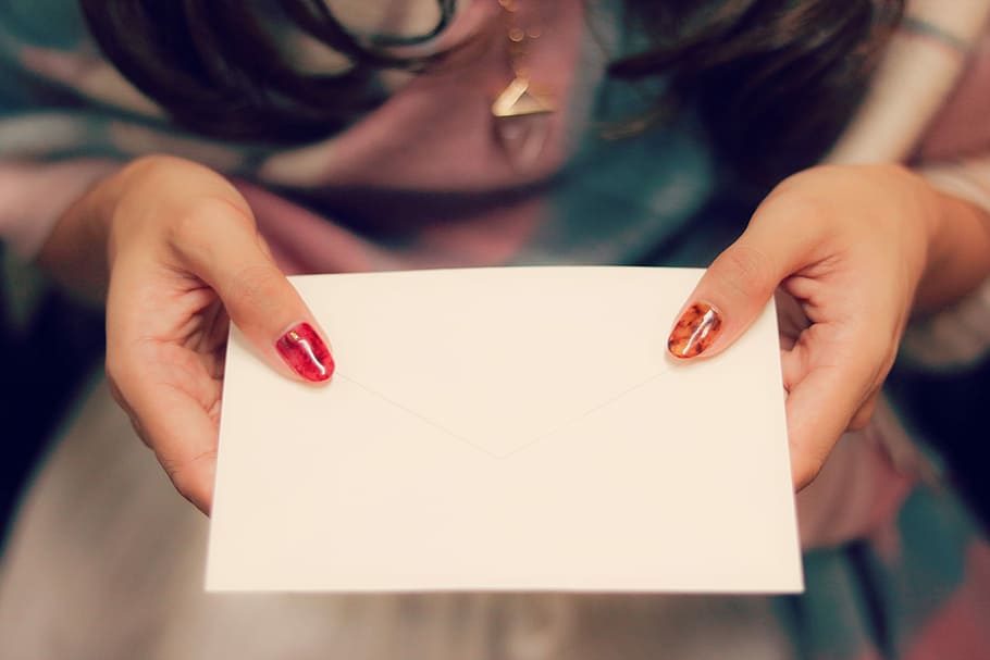 woman holding white paper, women, people, females, one Person HD wallpaper