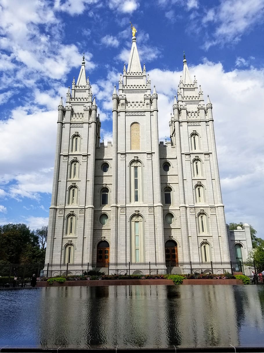 temple, mormon, lds, built structure, architecture, building exterior, HD wallpaper