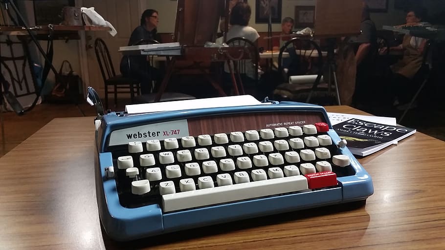 writer, typewriter, vintage, retro, old, paper, author, letter