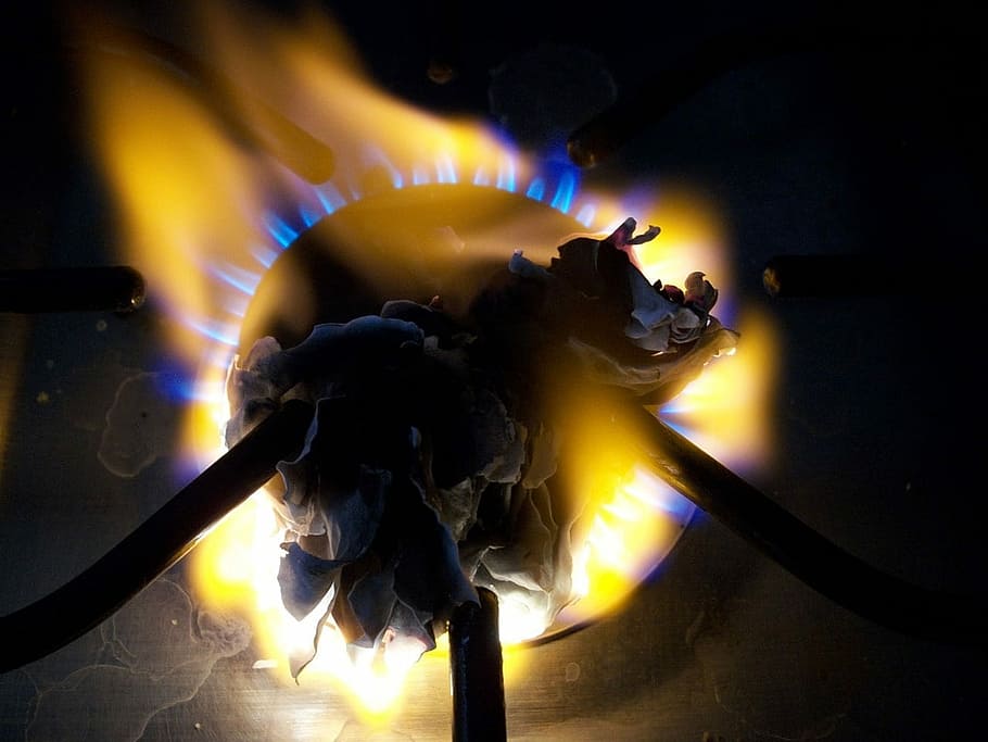 Burner, Fire, Paper, Burnt, Heat, Flame, hot, gas, energy, stove HD wallpaper