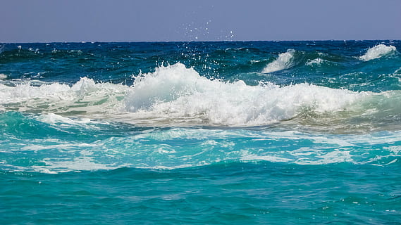 wave, beach, spray, foam, nature, energy, power, blue, sea HD wallpaper