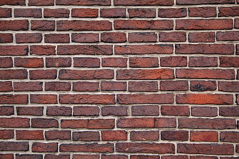 brown brick wall, backdrop, background, block, building, cement HD wallpaper