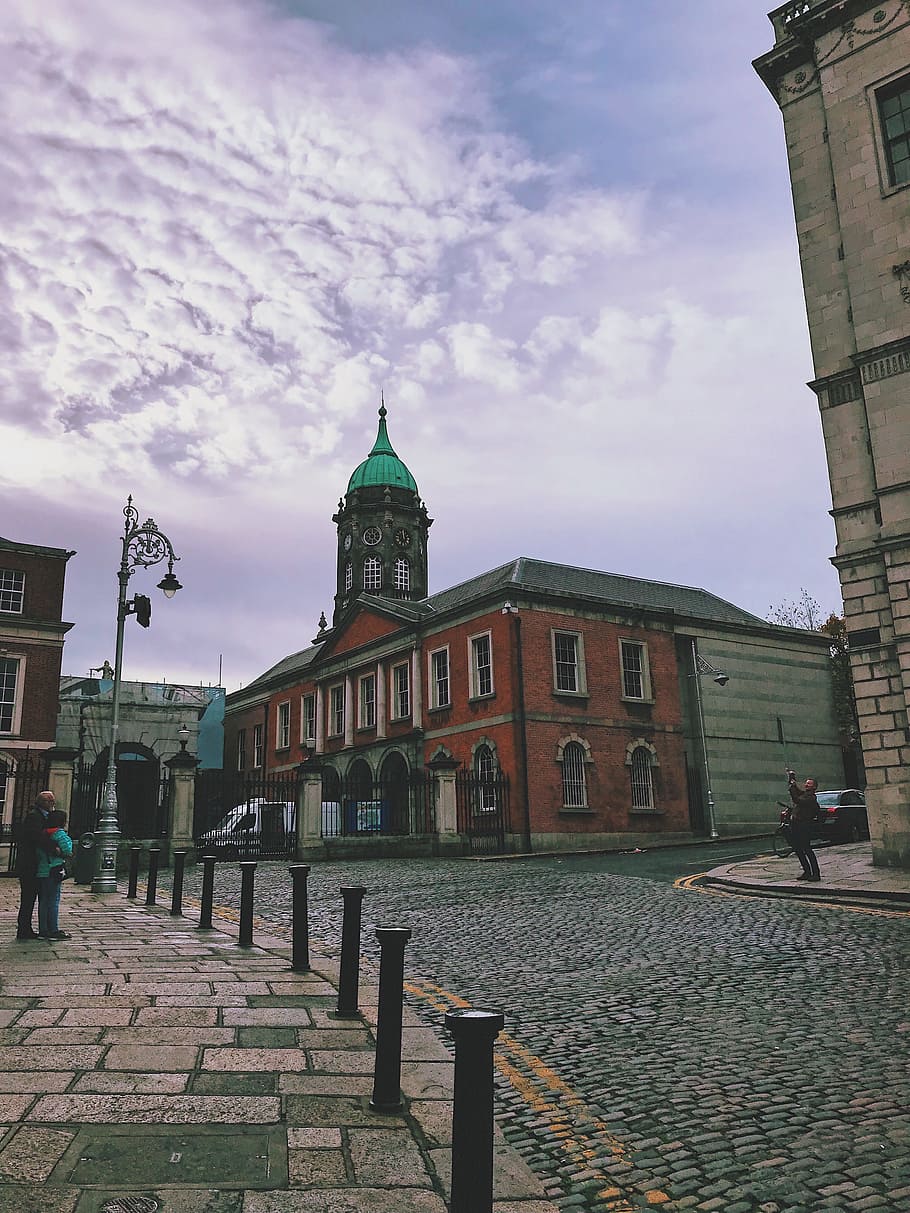 city, road, sky, people, ancient, architecture, buildings, cathedral HD wallpaper