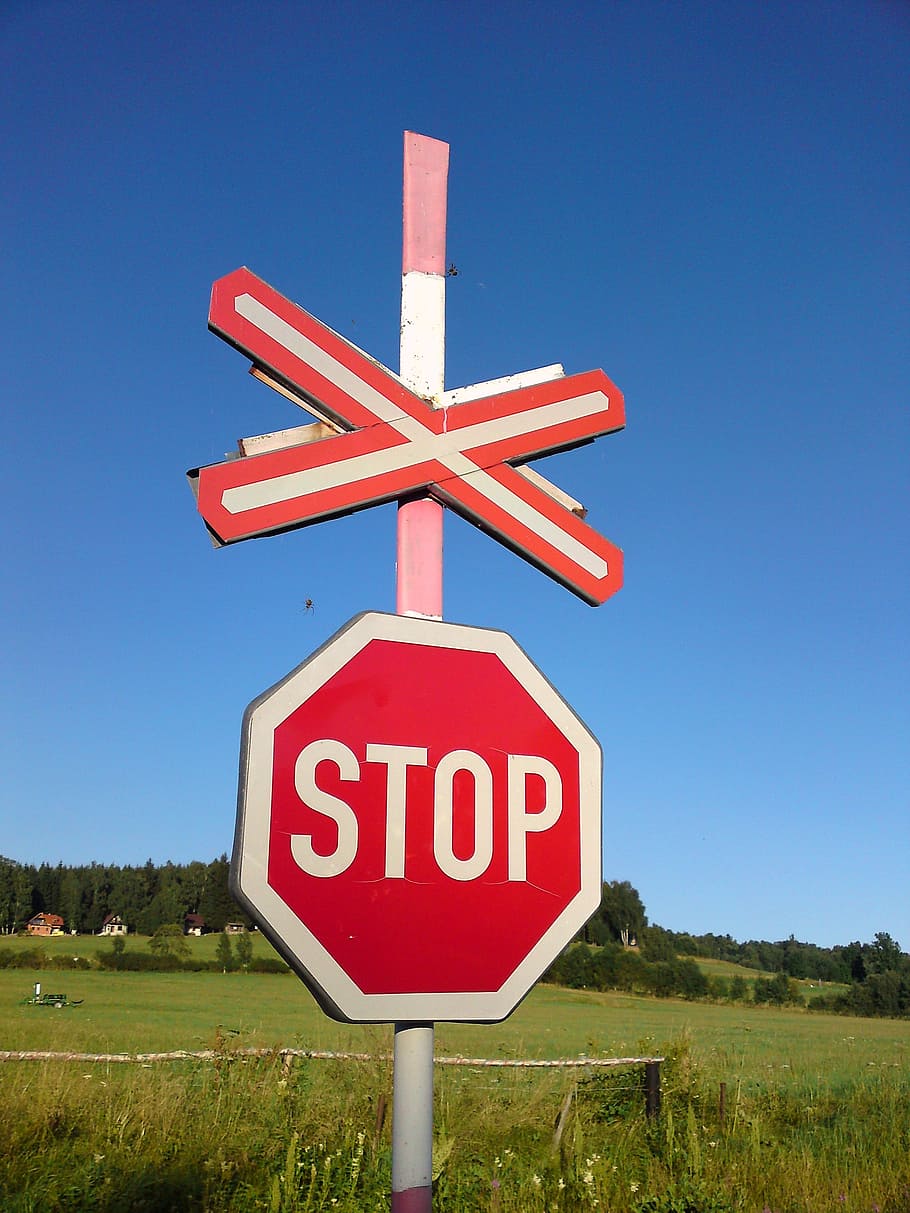 stop, blue, brand, sign, road Sign, communication, sky, text HD wallpaper