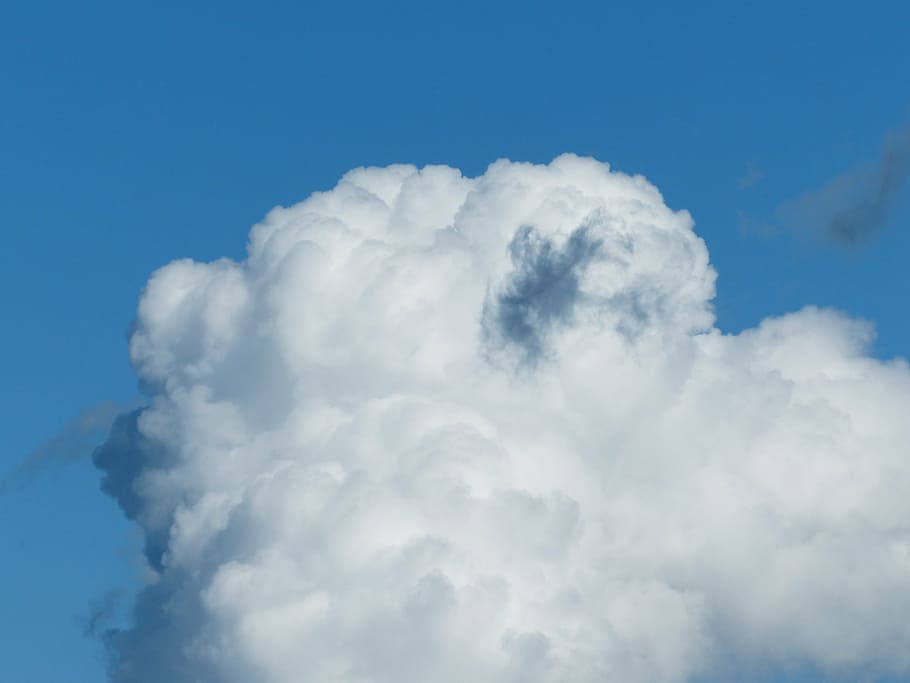 sky, clouds, cloud towers, fleecy, background, desktop background HD wallpaper