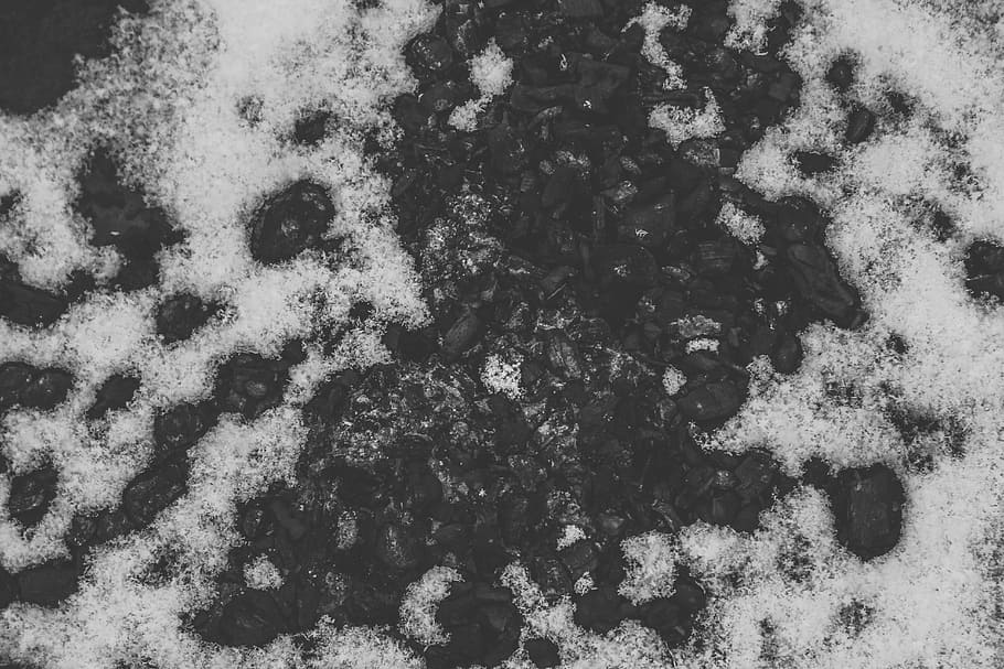 untitled, black and white, macro, from above, coal, wind, no people HD wallpaper