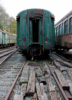 wagon, siding, discarded, trains, railway station, old, rusted HD wallpaper