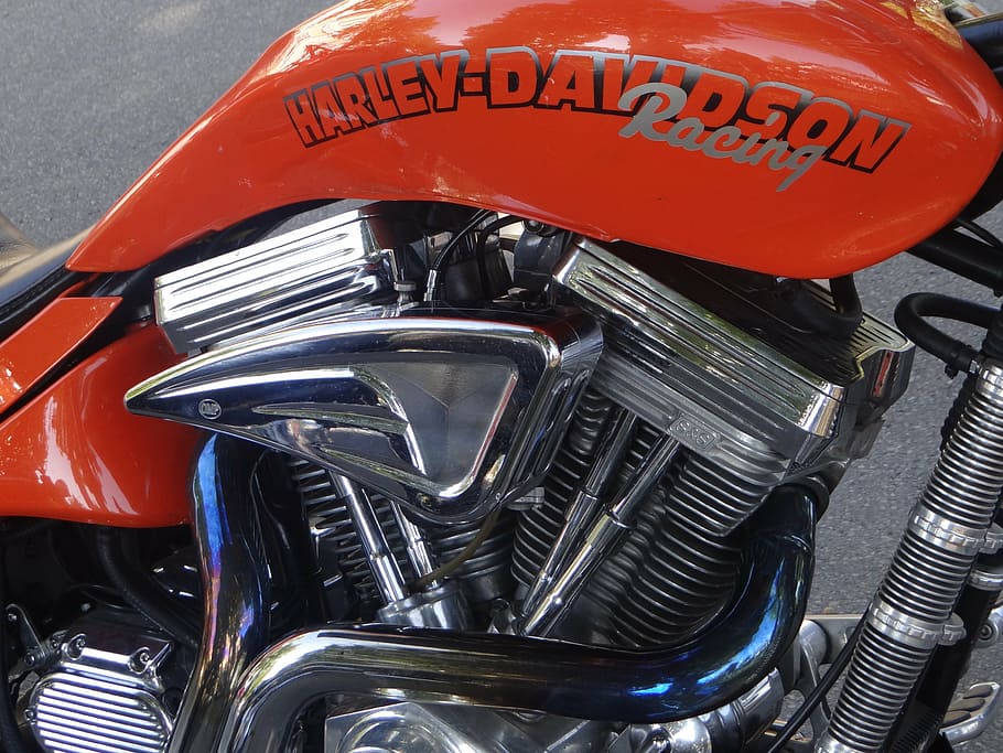 harley davidson, motorcycle, chrome, shiny, motorcycles, chrome gloss HD wallpaper