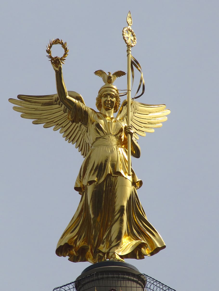 Peace, Column, Berlin, Gold, Else, peace column, gold else HD wallpaper