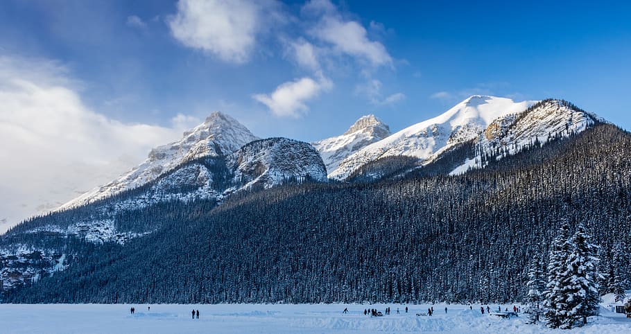 cold, snow, landscape, mountains, clouds, daylight, ze, zing HD wallpaper