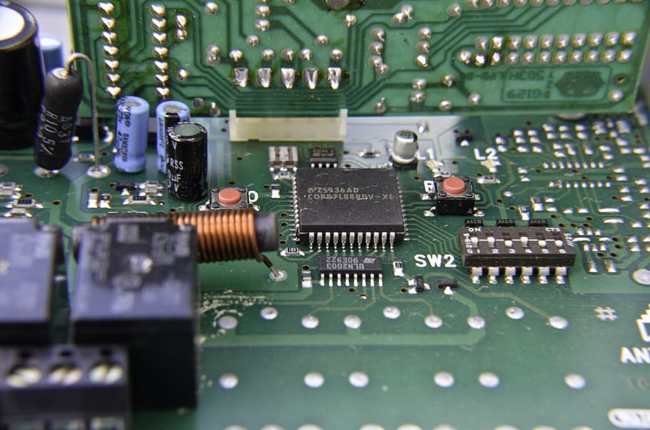 printed circuit board, electronics, circuits, solder joint HD wallpaper