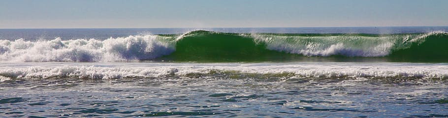 waves, beach, water, sea, ocean, summer, sunny, paradise, motion HD wallpaper