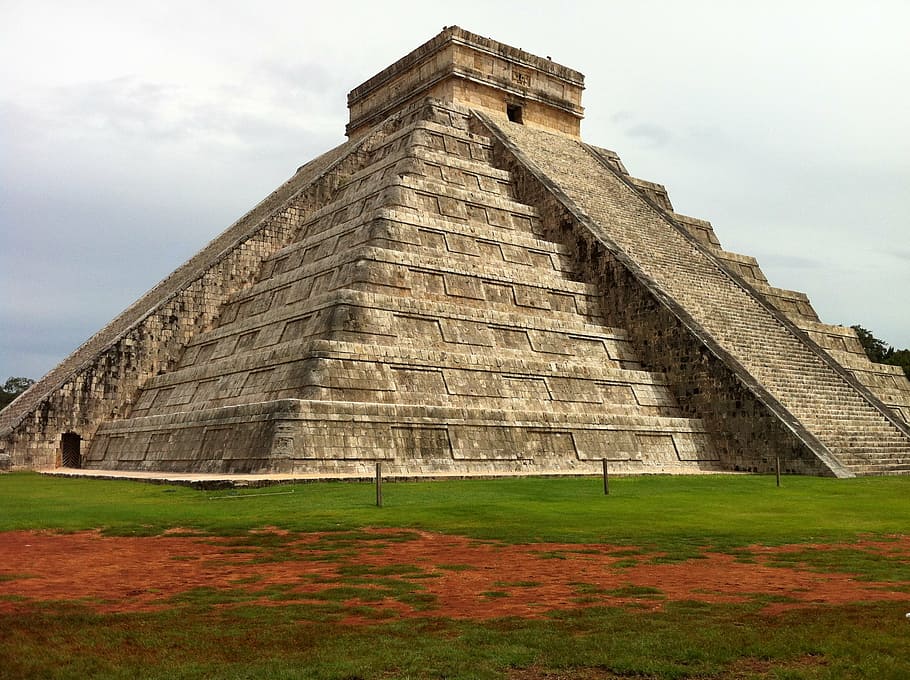 pyramid, mexico, tourism, travel, temple, culture, mexican, HD wallpaper
