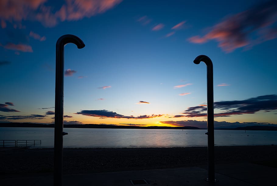 waters, sky, sunset, dawn, sea, cloud - sky, scenics - nature HD wallpaper