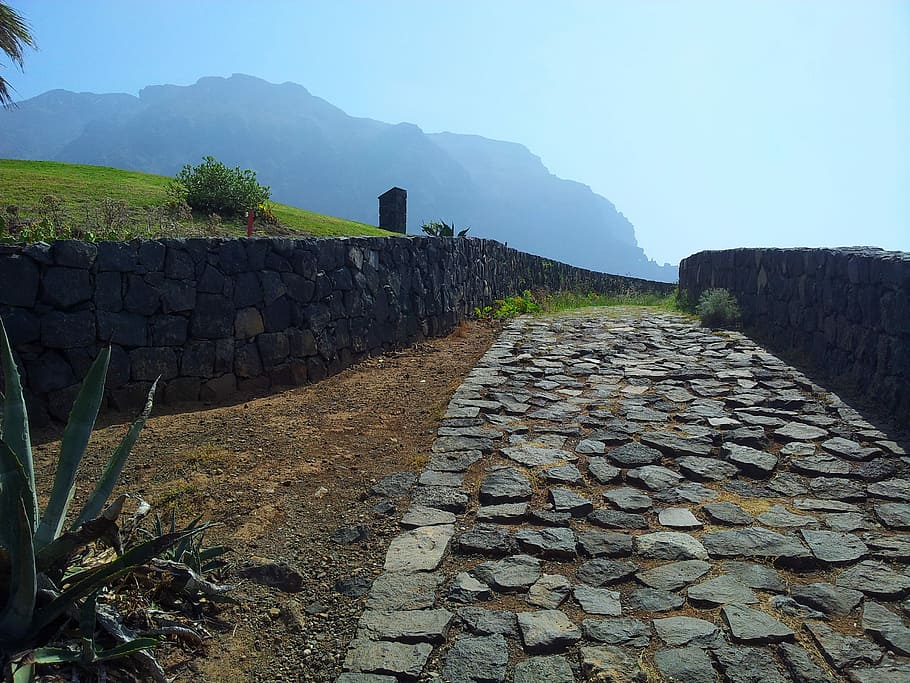 Trail, Path, Landscape, Walk, history, stone material, mountain HD wallpaper