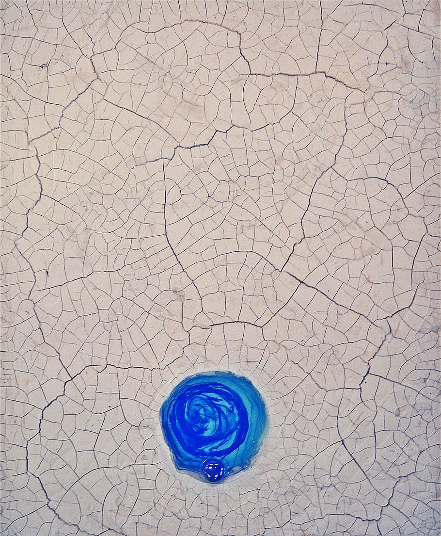 cracks, crackled, surface, texture, white, blue, no people HD wallpaper