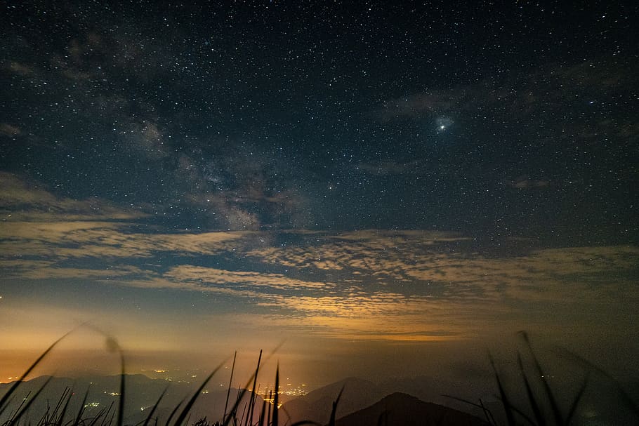 star, night, sky, galaxy, star - space, scenics - nature, astronomy HD wallpaper