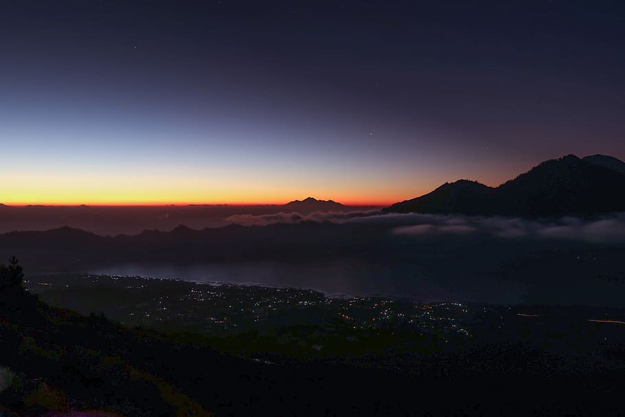 sunset, nature, panoramic, dawn, sky, mountain, travel, outdoors HD wallpaper