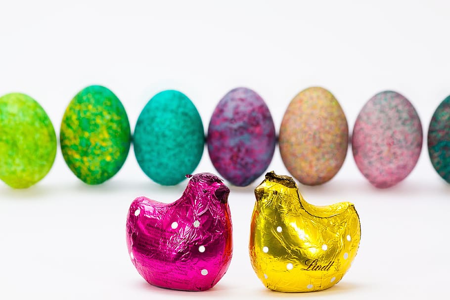 Easter, Egg, Colored, Colorful, easter egg, hen, easter decorations, HD wallpaper