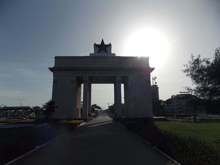 silhouette of white building, Arc, Architecture, Memorial, Monument HD wallpaper