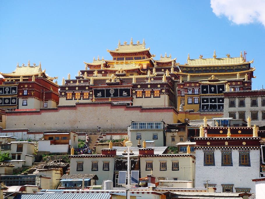 Monastery, Architecture, Ancient, traditional, landmark, buddhism HD wallpaper