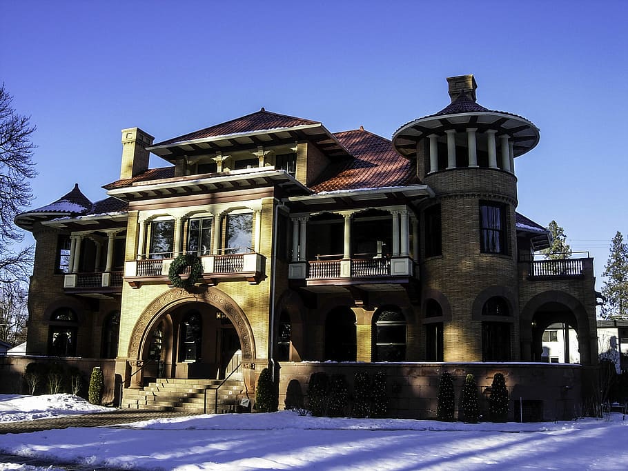 Patsy Clark Mansion in Spokane, Washington, photo, public domain, HD wallpaper