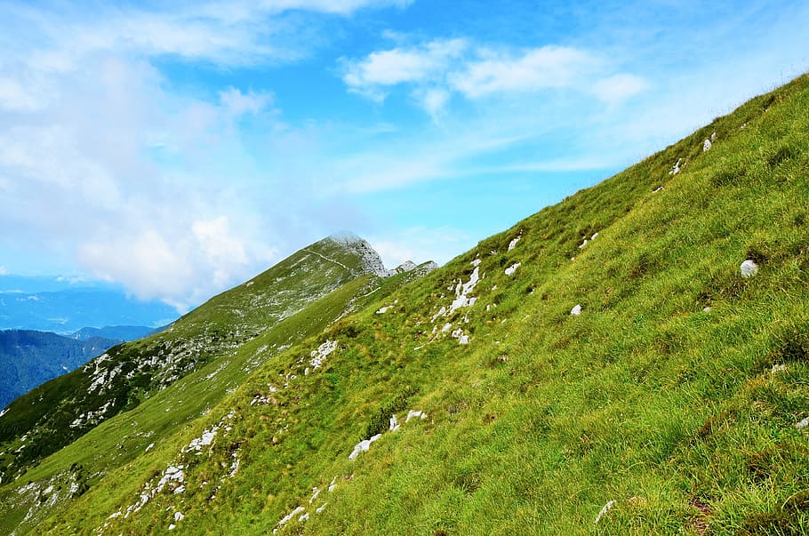 mountains, sky, hill, landscape, nature, scenery, environment HD wallpaper